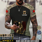 Personalized UK Soldier/Veteran Camo with Name & Rank T-Shirt All Over Printed - 17669664