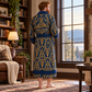 Personalized Trucker Bathrobe - Art Deco Craft lifestyle view