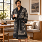 Personalized Trucker Bathrobe - Blueprint Workshop lifestyle view