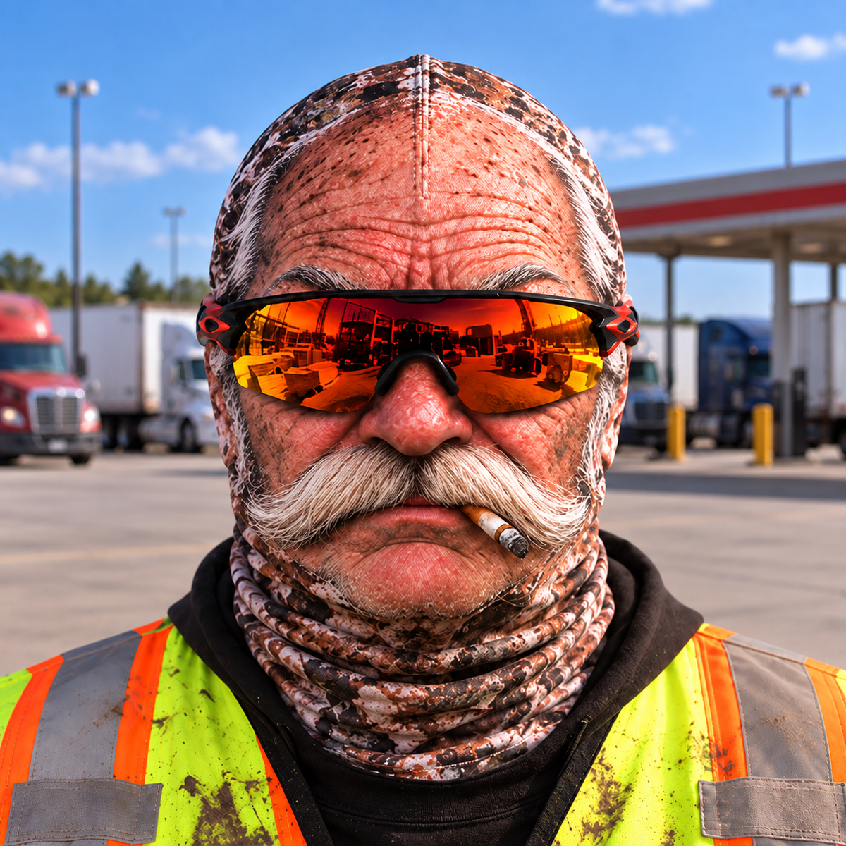 Trucker funny face balaclava - Style 1