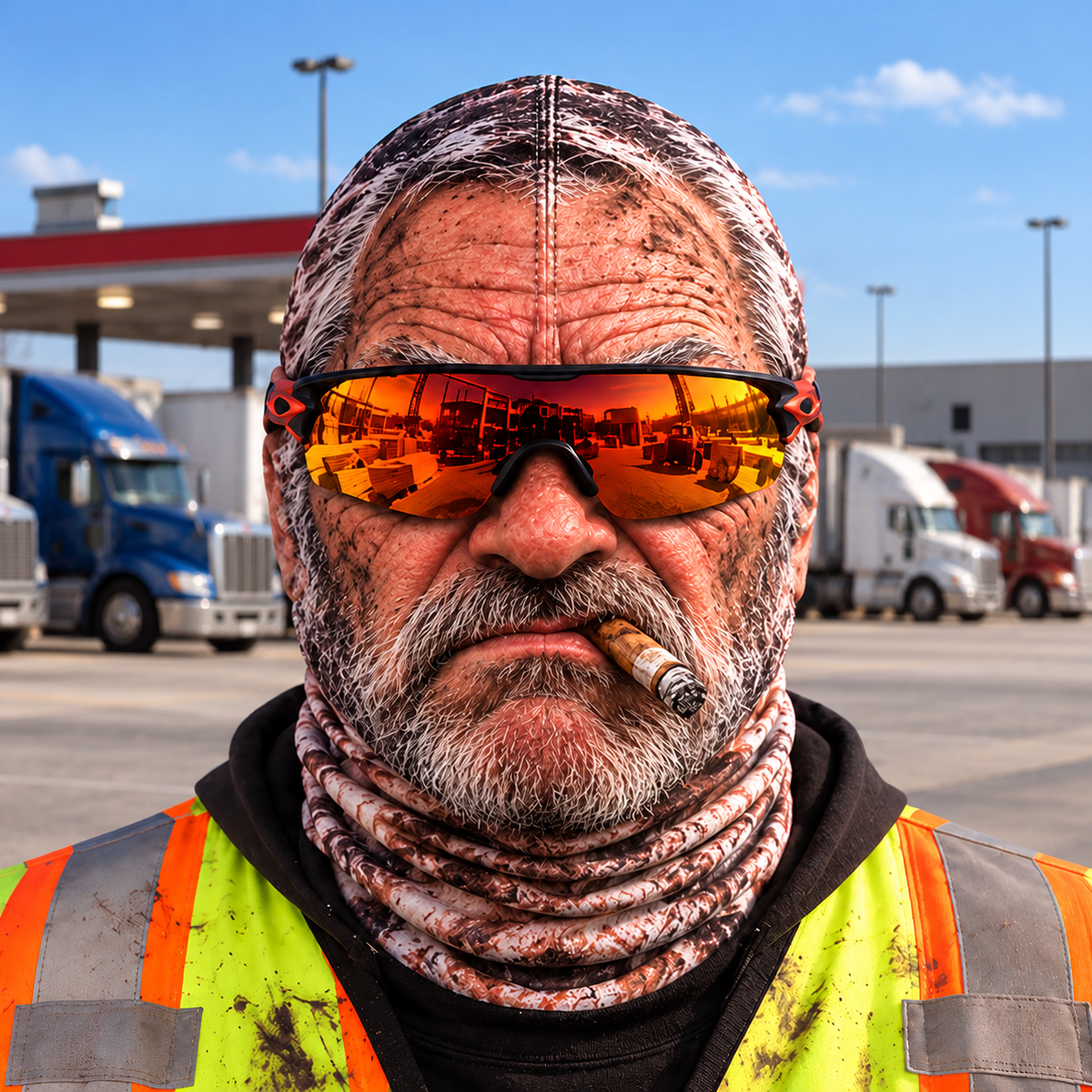 Trucker funny face balaclava - Style 10
