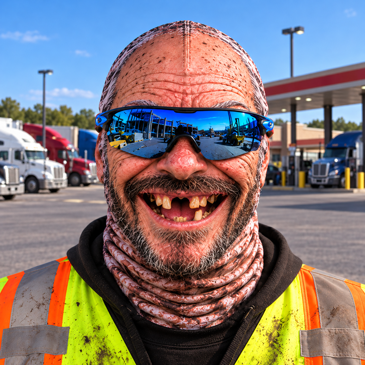 Trucker funny face balaclava - Style 2