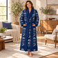 Personalized Trucker Bathrobe - Workbench Stripes lifestyle view