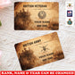 Personalized UK Soldier/ Veteran With Rank, Name And Year Aluminum Wallet Card - 17735328