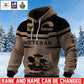Personalized UK Soldier/ Veteran With Rank And Name 3D Waffle Hoodie - 17695584