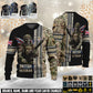 Personalized UK Soldier/Veteran Camo with Name and Rank Ugly Sweater All Over Printed - 17616960