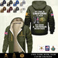 Personalized UK Soldier/ Veteran With Name And Rank Hoodie Zip Velvet Coat - 17551296