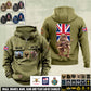 Personalized UK Soldier/Veteran Vintage Hoodie All Over Printed - 17499456