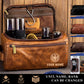 Personalized UK Soldier/ Veteran With Name And Rank Leather Toiletry Bag - 17555616