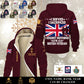 Personalized UK Soldier/ Veteran With Name, Year And Rank Hoodie Zip Velvet Coat - 17570304
