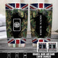 Personalized UK Veteran/ Soldier With Rank And Name Camo Tumbler - 1757289603