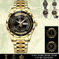 Personalized UK Soldier/ Veteran With Rank And Name Gentleman Crystal Metal Watch - 17446752