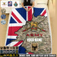 Personalized UK Soldier/ Veteran With Rank And  Name Fleece Blanket 3D Printed - 17607456