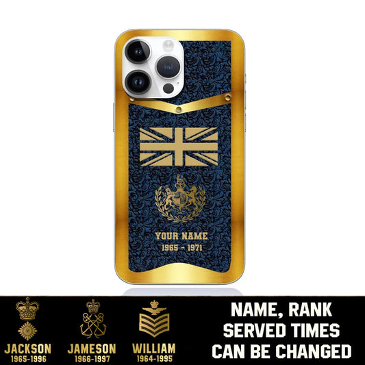 Personalized UK Soldier/Veterans With Rank And Name Phone Case Printed - 1408230001