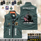 Personalized UK Soldier/ Veteran With Name & Rank Sleeveless Jacket Multicolor - 17632512