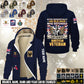 Personalized UK Soldier/ Veteran With Name, Year And Rank Hoodie Zip Velvet Coat - 17659296