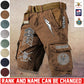 Personalized UK Soldier/ Veteran With Rank And Name Demin Shorts Multicolor - 17686944