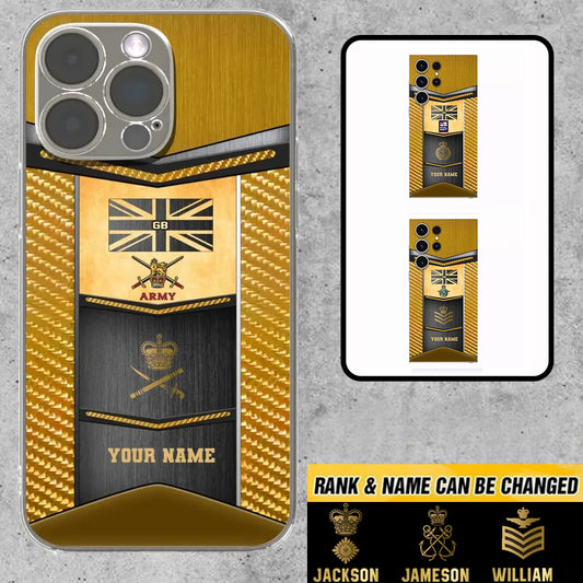 Personalized UK Soldier/Veterans With Rank And Name Phone Case Printed - 2310230001
