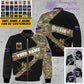 Personalized UK Soldier/ Veteran Camo With Name And Rank Bomber Jacket 3D Printed  - 17065728