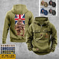 Personalisierter Vintage-Kapuzenpullover mit britischem Soldaten-/Veteranen-Print – 21062402QA