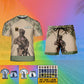 Personalized UK Soldier/ Veteran Camo With Name And Rank Combo T-Shirt + Short 3D Printed  - 17104608
