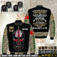 Personalized UK Soldier/Veteran Camo with Name and Rank Bomber All Over Printed - 17410464