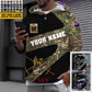Personalized UK Soldier/ Veteran Camo With Name And Rank Hoodie 3D Printed - 17065728