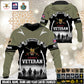Personalized UK Soldier/Veteran Camo with Name and Rank Hoodie All Over Printed - 17609184