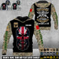 Personalized UK Soldier/Veteran Camo with Name and Rank Hoodie All Over Printed - 17410464