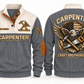 Carpenter Craft Brotherhood Sports Sweatshirt in Grey, front and back