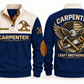 Carpenter Craft Brotherhood Sports Sweatshirt in Navy, front and back