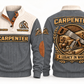 Carpenter A Legacy in Wood Sports Sweatshirt in Grey, front and back