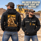 Bulldozer Operator Ready Every Day Portrait Vintage Hoodie in Black, worn front and back lifestyle views with original artwork and sample personalization.