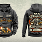 Personalized CB10 Tandem Roller Operator Vintage Hoodie in dark-gray, front and back artwork with YOUR NAME and SINCE 2000 sample text.