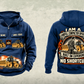 Personalized 816 Landfill Compactor Operator Vintage Hoodie in dark-blue, front and back artwork with YOUR NAME and SINCE 2000 sample text.