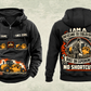 Personalized RM400 Road Reclaimer Operator Vintage Hoodie in black, front and back artwork with YOUR NAME and SINCE 2000 sample text.