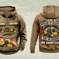 Personalized RM500B Road Reclaimer Operator Vintage Hoodie in kaki, front and back artwork with YOUR NAME and SINCE 2000 sample text.