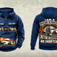 Personalized WR 250i Road Reclaimer Operator Vintage Hoodie in dark-blue, front and back artwork with YOUR NAME and SINCE 2000 sample text.
