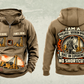 Personalized PL83 Pipelayer Operator Vintage Hoodie in kaki, front and back artwork with YOUR NAME and SINCE 2000 sample text.