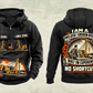 Personalized PL87 Pipelayer Operator Vintage Hoodie in black, front and back artwork with YOUR NAME and SINCE 2000 sample text.