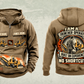 Personalized RTX450 Trencher Operator Vintage Hoodie in kaki, front and back artwork with YOUR NAME and SINCE 2000 sample text.