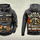 Personalized Vermeer D60x90 S3 HDD Directional Drill Vintage Hoodie in dark-gray, front and back artwork with YOUR NAME and SINCE 2000 sample text.