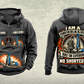 Personalized Soilmec SR-30 Eagle Foundation Drilling Rig Vintage Hoodie in dark-gray, front and back artwork with YOUR NAME and SINCE 2000 sample text.