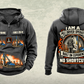 Personalized Junttan PMx25 Pile Driver Vintage Hoodie in dark-gray, front and back artwork with YOUR NAME and SINCE 2000 sample text.