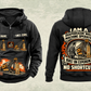 Personalized Bauer MC 96 with BC 40 Diaphragm Wall Machine Vintage Hoodie in black, front and back artwork with YOUR NAME and SINCE 2000 sample text.
