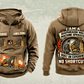 Personalized Bauer MC 96 with BC 40 Diaphragm Wall Machine Vintage Hoodie in kaki, front and back artwork with YOUR NAME and SINCE 2000 sample text.