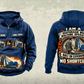 Personalized Soilmec SC-135 HD Tiger with SH-40 Diaphragm Wall Machine Vintage Hoodie in dark-blue, front and back artwork with YOUR NAME and SINCE 2000 sample text.