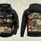 Personalized Robbins Main Beam TBM - Mill Creek Big Tex configuration Tunnel Boring Machine Vintage Hoodie in black, front and back artwork with YOUR NAME and SINCE 2000 sample text.