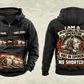 Personalized Akkerman SL44C Microtunnelling Machine Vintage Hoodie in black, front and back artwork with YOUR NAME and SINCE 2000 sample text.