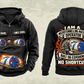 Personalized Akkerman SL60P Microtunnelling Machine Vintage Hoodie in black, front and back artwork with YOUR NAME and SINCE 2000 sample text.
